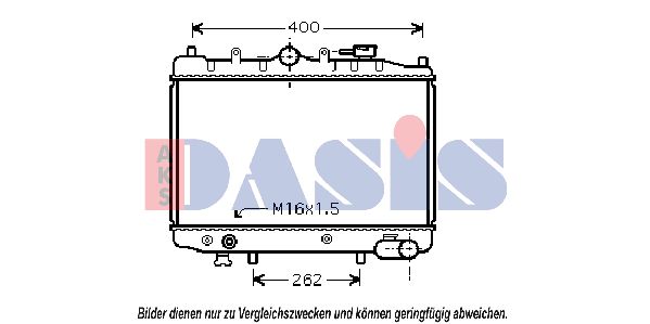 AKS DASIS Radiaator,mootorijahutus 110090N